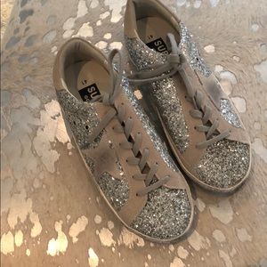 Silver Sparkle Sneakers